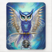 Blaue Steampunkuppe Mousepad (Vorne)