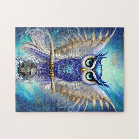 Blaue Steampunkuppe Puzzle (Horizontal)