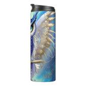 Blaue Steampunkuppe Thermosbecher (Nach rechts gedreht)