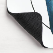 Blaue Stechrochen-Illustration Mousepad (Ecke)