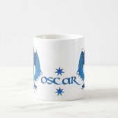 Blaue stehende Drache-Tasse - Oscar Kaffeetasse (Mittel)