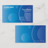 Blaue Steigung kreist Visitenkarte EX18 ein (Vorne/Hinten)