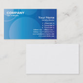 Blaue Steigung kreist Visitenkarte EX3 ein (Vorne/Hinten)