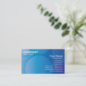 Blaue Steigung kreist Visitenkarte EX3 ein (Stehend Vorderseite)