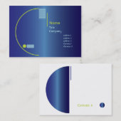Blaue Steigung - mollig Visitenkarte (Vorne/Hinten)