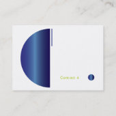 Blaue Steigung - mollig Visitenkarte (Rückseite)