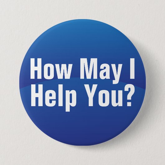 Blaue Steigungs-Wellen-Hilfe, die Sie knöpfen Button (Vorderseite)