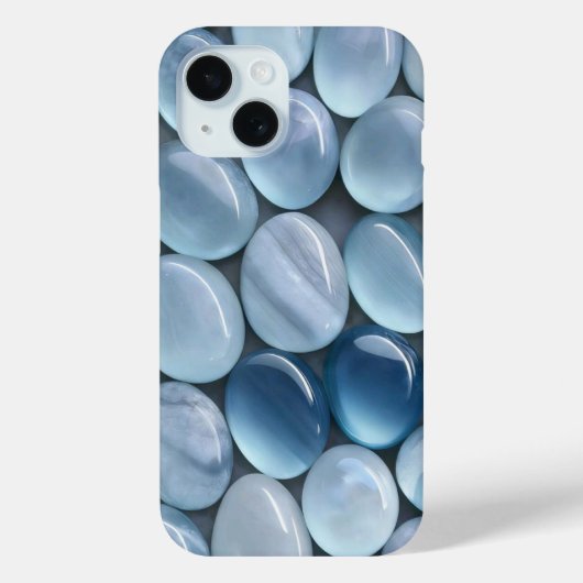 Blaue Steine Ästhetik iPhone-Hülle Case-Mate iPhone Hülle (Rückseite)