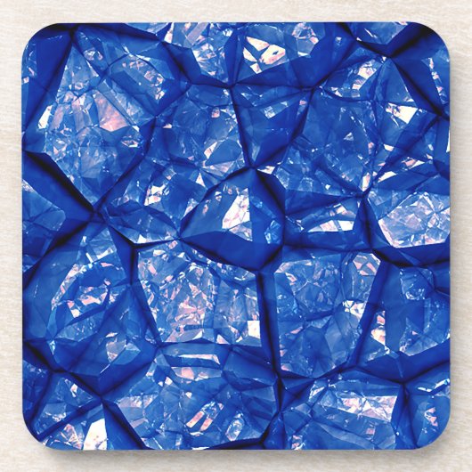 Blaue Steinstruktur Getränkeuntersetzer (Vorderseite)
