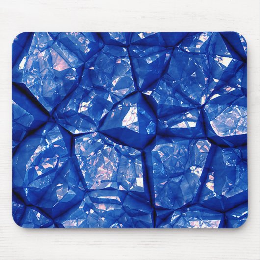 Blaue Steinstruktur Mousepad (Vorne)