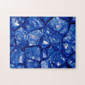 Blaue Steinstruktur Puzzle (Horizontal)