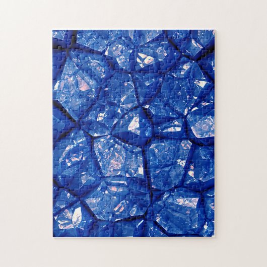 Blaue Steinstruktur Puzzle (Vertikal)