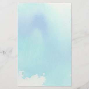 Blaue Stelle, abstraktes handgemaltes des Briefpapier