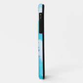 Blaue Stelle, abstraktes handgemaltes des Case-Mate iPhone Hülle (Hinten/Links)