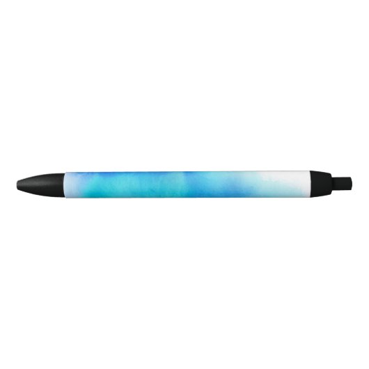 Blaue Stelle, abstraktes handgemaltes des Kugelschreiber (Vorderseite)
