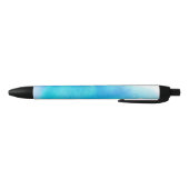 Blaue Stelle, abstraktes handgemaltes des Kugelschreiber (Unterseite)