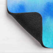 Blaue Stelle, abstraktes handgemaltes des Mousepad (Ecke)