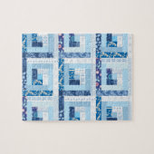 Blaue Steppdecke Puzzle (Horizontal)