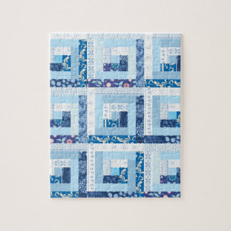 Blaue Steppdecke Puzzle