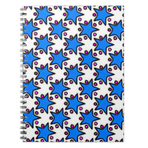 Blaue Stern-Notizbuch