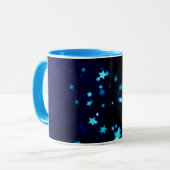 Blaue Stern-Tasse - Gewohnheit Ihre Art Tasse (Vorderseite Links)