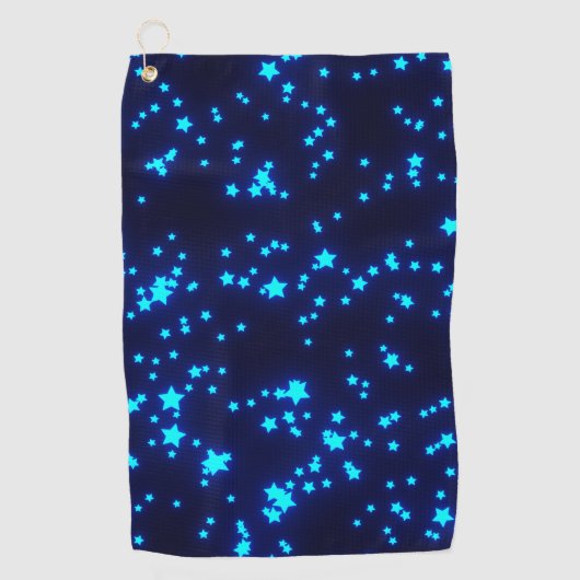 Blaue Sterne 3 (2021) Golfhandtuch (Vorderseite)