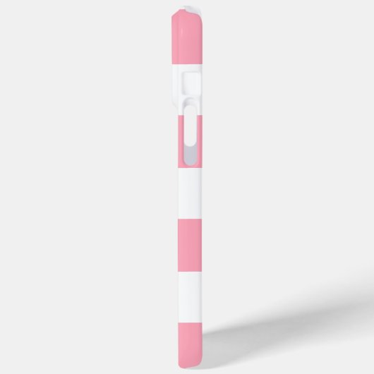 Blaue Sterne auf rosa Streifen Case-Mate iPhone Hülle (Rückseite / Links)