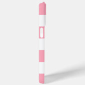 Blaue Sterne auf rosa Streifen Case-Mate iPhone Hülle (Rückseite / Rechts)