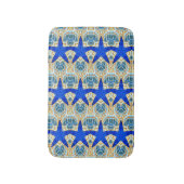 Blaue Sterne Badematte (Vorderseite Vertikal)