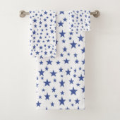 Blaue Sterne Badhandtuch Set (Insitu)