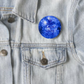 Blaue Sterne Behielt Ruhe und schreiben SciFi Button (Beispiel)