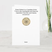 Blaue Sterne, Blumenwasser-Farbkarte Karte (Rückseite)