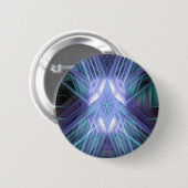 Blaue Sterne Button (Vorne & Hinten)