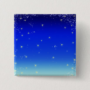 blaue Sterne Button