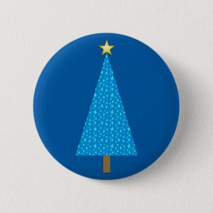 Blaue Sterne Button