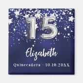 Blaue Sterne der Königsnacht Magnet (Vorne)