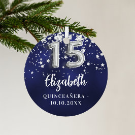 Blaue Sterne der Königsnacht Ornament Aus Metall