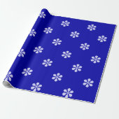Blaue Sterne Einfache Minimal Geschenkpapier (Ungerollt)