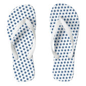 Blaue Sterne Erwachsene Flip Flops Badesandalen (Fußbett)