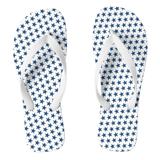 Blaue Sterne Erwachsene Flip Flops Badesandalen (Fußbett)