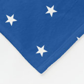 blaue Sterne Fleecedecke (Ecke)