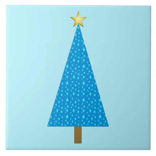 Blaue Sterne Fliese (Vorderseite)