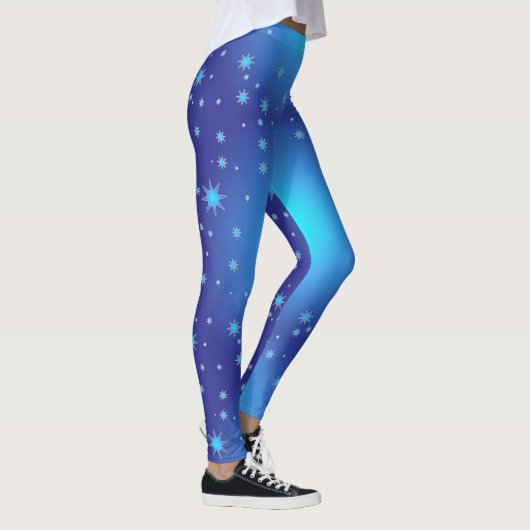 Blaue Sterne Frauen Leggings (Rechts)