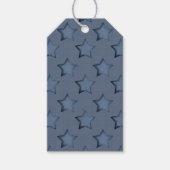 Blaue Sterne Geschenkanhänger (Vorderseite)