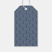 Blaue Sterne Geschenkanhänger (Rückseite)