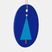 Blaue Sterne Keramik Ornament (Rechts)