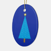 Blaue Sterne Keramik Ornament (Links)