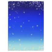 blaue Sterne Klemmbrett (Rückseite)