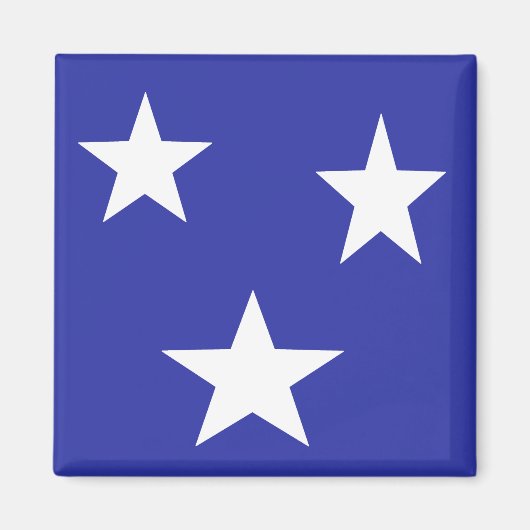 Blaue Sterne Magnet (Vorne)