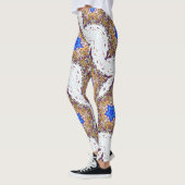 blaue Sterne mehrfarbig Leggings (Links)